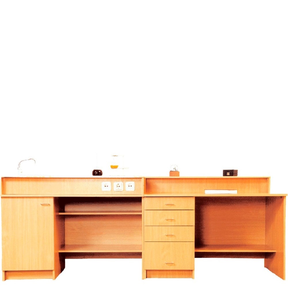 Стіл демонстраційний для кабінету хімії 2400х750х900 мм Дроздовський